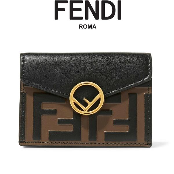 新作FENDI エフ イズ フェンディ コピー 三つ折りコンパクト財布 スナップボタン 9040402